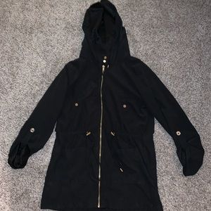 Black jacket mid length